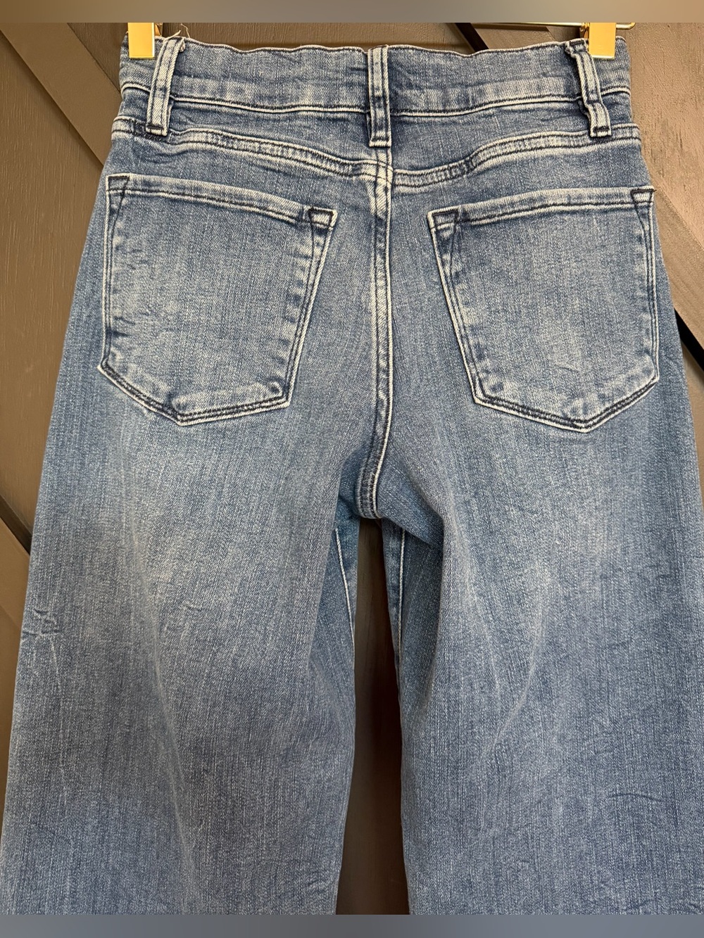 FRAME Le Slim Palazzo Jeans – Crossings Wash, Size 26 - Picture 12 of 15